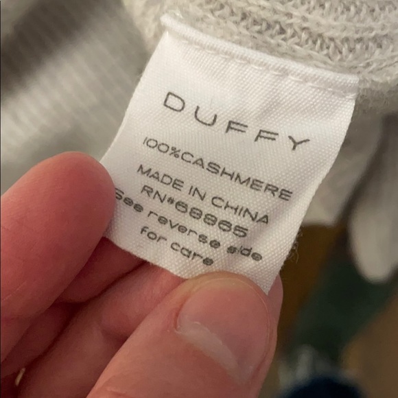 Duffy heathered light grey cashmere sweater - Picture 3 of 8